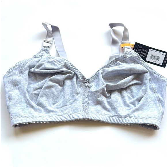 NWT Bali Gray Cotton Cool Comfort Classic Support Bra size 42 DD - Picture 1 of 5